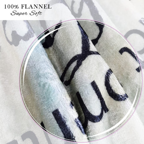 Inspirational Christian Blanket Healing Prayers Thoughts Religious Fleece Soft Inspiration Throw 50X40 Inches Perfect Caring Gifts Women & Men