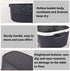 Plastic Storage Baskets with Handles Shower Caddy Portable Storage Bins Organizer for Bathroom Dorm Household Storage Bedroom and Kitchen, Black