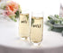 Lillian Rose Gold Mrs. Stemless Champagne Glass, 1 Count (Pack of 1), Clear