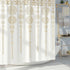 DESIHOM Gold Boho Mandala Shower Curtain Bohemian Theme Medallion Shower Curtain Polyester Fabric-72" x 72"