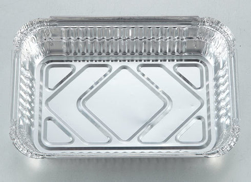 HOMEDECISION 213X143X43mm(8.38X5.63X1.69inch) Disposable Aluminum Foil Pans Take-out Containers with Lids 50-Pack