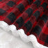 Sherpa Fleece Fuzzy Throw Blanket, Buffalo Plaid Cozy Fluffy Throws Blankets for Couch Soft Twin Christmas Red Bedding Sofa Flannel Plush 50"x60"