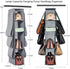 SAVERHO Hanging Purse Organizer,Closet Purse Organizer with 10 Compartments Handbag Storage Organizer for Wardrobe Accessories Storage Bag (Grey)