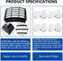2 HEPA + 4 Foam & Felt Filters Compatible with Shark Navigator Lift-Away NV350, NV351, NV352, NV355, NV356E, NV357, NV360, NV370, NV391, UV440, UV490, UV540, Compare to Part # XFF350 & XHF350
