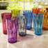 US Acrylic Optix 20-ounce Plastic Tumblers | set of 8 in Jewel Tone Colors