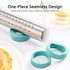 U-Taste 18/8 Stainless Steel 16 inch Adjustable Rolling Pin with Silicone Removable Thickness Rings, Nonstick Kitchen Roller Pin for Baking Cookies Pastry Pizza Pasta Dough Fondant (Teal/Aqua Sky)