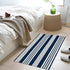 OJIA Striped Doormat 2'x3' Cotton Hand Woven Welcome Doormats Machine Washable Indoor/Outdoor Small Rugs Front Porch Rug Farmhouse Mat for Entryway/Kitchen/Laundry/Bathroom