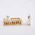 Mud Pie Mid Pie Halloween Ghost Salt & Pepper Set, assembled 3 1/4" x 4 1/2", White