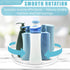 AF home goods Clear Lazy Susan Turntable 2 Pack, 10.6 Inch Kitchen Organization Turntable Cabinet Organizer, 360° Spinning Storage Container for Fridge Pantry Vanity Bathroom Countertop Makeup