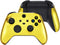 eXtremeRate Chrome Gold Replacement Handles Shell for Xbox Series X Controller, Custom Side Rails Panels Front Housing Shell Faceplate for Xbox Series S Controller - Controller NOT Included