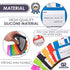6 PCS Silicone Floppy Disk Coaster For Tables, Drink Coasters for Tabletop Protection - Cheerful Funny Coasters Suitable For All Cups, Glasses, Mugs - Reusable Silicone Coasters for Coffee Table
