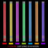 KarberDark Glowstick, (609 Pcs Total) 240 Glow Sticks Bulk 7 Colour and Connectors for Caps Bracelets Necklaces Balls Eyeglasses and More, Light up Toy Glow in The Dark Stick for Kid Party Birthday