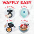 Dash Mini Waffle Bowl Maker for Breakfast, Burrito Bowls, Ice Cream and Other Sweet Deserts, Recipe Guide Included - Aqua