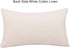 cygnus Set of 2 White Linen Patchwork Faux Leather Throw Lumbar Pillow Covers for Couch Living Room Bedroom,Modern Accent Decor Lumbar Cushion Covers 12X20 inch, Brown and White