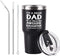 I'm A PROUD DAD Travel Tumbler Funny Birthday Christmas Gifts for Dad Father Men Father's Day from kids daughter, 30 Oz Insulated Stainless Steel Tumbler, Black