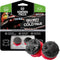 KontrolFreek Call of Duty: Black Ops Cold War Performance Thumbsticks for Xbox One and Xbox Series X | 2 High-Rise, Convex | Black/Red