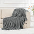RECYCO Fleece Throw Blanket for Couch, Super Soft Cozy Blanket Throw for Bed Sofa 50"x60", Grey