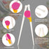 8 Pairs Training Chopsticks Learning Chopstick Helper Attachable Learning Chopstick Set for Chopstick Beginners