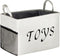 HIYAGON Rectangular Storage Basket for Nursery,Canvas Toys Storage Bin Organizer,Large Kids Storage Box Nursery Hamper for Children Toys, Books,Boys and Girls,Gift Basket (Toys)