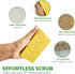 AIRNEX 18 Pack Biodegradable Natural Kitchen Sponge - Compostable Cellulose and Coconut Walnut Scrubber Sponge - Eco Friendly Sponges for Dishes