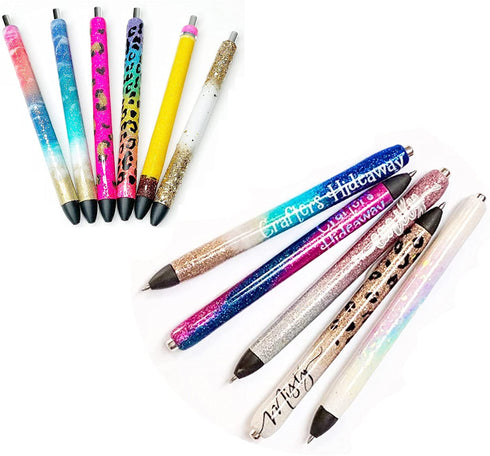Dielianyi UV Epoxy Resin Pen Cradle Glitter Holder Stand Turner Accessories Creative Partner for Craft Enthusiast