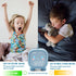 Kids Alarm Clock with Dinosaur, Digital Alarm Clock for Kids Bedroom, Cute Bedside Clock Children's Sleep Trainier, Wake Up Light and Night Light with USB for Boys Girls Birthday Gifts. (Blue)