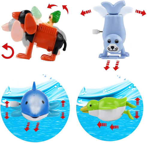 Laxdacee Wind-Up Toys, 24 Pack Assorted Mini Toy for Kids Party Favors, Birthday Goody Bag Filler Preschool Toy for Boys Girls Children, Gifts Pinata Filler Carniva Prizes Classroom Incentive Reward
