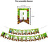 Pixel Style Gamer Birthday Party Supplies includes Banner - Cake and Cupcake Toppers - Balloons - Bracelets - Invitation Cards - Candy Bar Wrappers - Chip Can Labels
