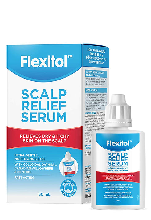 Flexitol Scalp Relief Serum for Itchy Scalp with 2% Colloidal Oatmeal, 2 Ounce