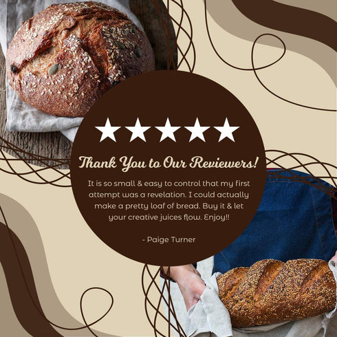 EINKORN & RYE Artisanal Round UFO Lame - Premium Crafted Leather Case and 5 Blades Included - Ambidextrous Bakers Tool for Scoring Dough