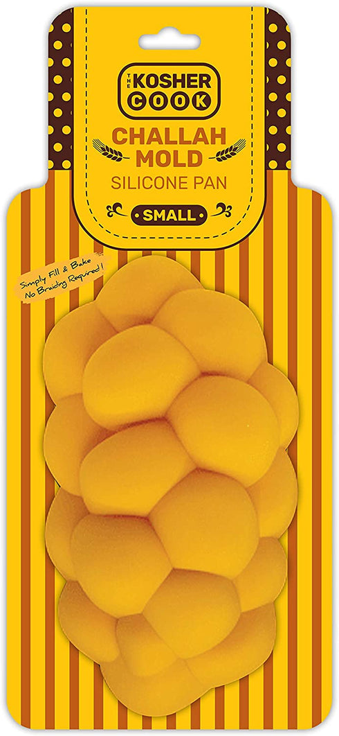 The Kosher Cook Silicone Braided Challah Mold - Small - Braided Oval Challah Pan - Challah Bread Baking Mold - No Shaping Required