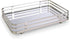 SunnyPoint Classic Decorative Vanity Perfume Dresser Jewelry Organizer Makeup Mirror Tray (Satin Nickel)