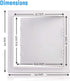 Morvat Plastic Access Panel 12 X 12, Access Door for Drywall, Access Panel for Drywall, Wall Access Panel, Plumbing Access Panel, Heavy Durable Plastic, White