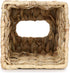 Sumnacon Square Woven Tissue Box Cover - Decorative Napkin Holder Pumping Paper Case Dispenser, Natural Water Hyacinth Wicker Facial Box for Home Office Decor