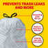 Glad Tall Kitchen Drawstring Trash Bags - OdorShield 13 Gallon Grey Trash Bag, Febreze Citrus and Zest - 40 Count