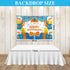 Allenjoy 68" x 45" Construction Happy Birthday Themed Backdrop for Kids Party Decors Props Blue Cartoon Fire Truck Digger Background Supplies Banners Baby Boy Cake Smash Pictures Shoot Favors