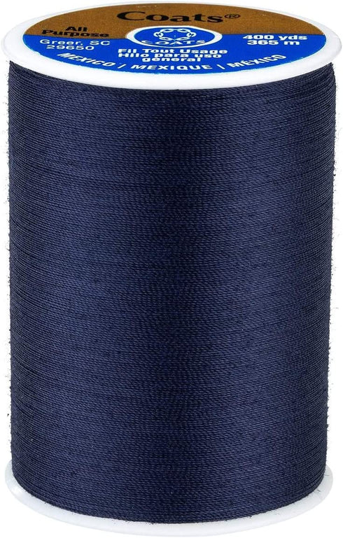 Coats & Clark All-Purpose Navy Thread /400 Yard Spool/ 1 Spool of Yarn