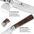 Folding Camping Chef Knife 4.8" Sharp 440A Stainless Steel Blade Japanese Style Pocket Folding Kitchen Knife Outdoor Cooking Knife