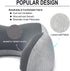 NAPFUN Neck Pillow for Traveling, Upgraded Travel Neck Pillow for Airplane 100% Pure Memory Foam Travel Pillow for Flight Headrest Sleep, Portable Plane Accessories, Light Grey