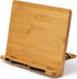 Bamboo Book Stand, Large Cookbook Holder Reading Book Holder with 5 Adjustable Height, Foldable Wooden Cooking Bookstand for Textbook, Receipe, Music Books, Tablet, Ipad by Pipishell (13.4" x 9.5")