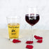 I Said Yes, That's What She Said Wine Glass and Beer Glass Set for Him Her Couples Newlyweds, Novelty Wine Gift for Engagement Proposal Valentine's Day Wedding Bridal Shower, 15Oz (Set of 2)