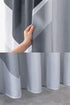 Black Shower-Curtain Grey Water-Repellent Gray-Modern-Bathroom - Black White Grey Geometric Shower Curtain 72×72 Inch