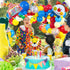 Golray 138Pcs Carnival Circus Balloon Garland Arch Kit for Kids Carnival Circus Theme Birthday Party Decorations Supplies, Carnival Decor with Happy Birthday Banner Circus Tent Lion Clown Head Popcorn