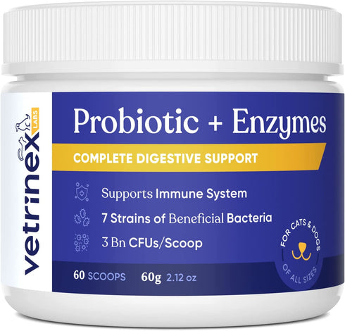Vetrinex Labs Coprophagia Poop Eating Deterrent & Prevention, Stop & Prevent Stool Eating Treatment - Probiotics for Dogs, Cats and Puppies - Forbids Dog from Eating Poop - Probiotic Powder