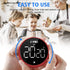 JOYHILL Timers, Digital Kitchen Timer Magnetic with Large LED Display, Volume Adjustable Countdown/up Clock for Kids, Cooking, Teaching, Classroom Study, Fitness and Oven?Red?