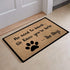 AMING mats Funny Home Decor Personalized Door Mats(23.6 X 15.7 in) with Anti-Slip Rubber Back Doormat Gift Door Mat for The Entrance Way (No Need to Knock We Know You're Here The Dog)