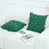 decorUhome Forest Green Decorative Pillow Covers 18 x 18 Inch Pack of 2 Boho Throw Pillow Covers for Sofa and Couch, 100% Cotton