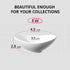 LIFVER Soy Sauce Dish Ceramic, Dipping Bowls, Serving Bowls for Side Dishes, Dip Bowls 3 Oz, Charcuterie Board Bowls Gravy Boat, Dipping Sauce Dish Porcelain, Set of 8, White