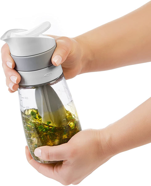 OXO Good Grips Twist & Pour Salad Dressing Mixer, Gray