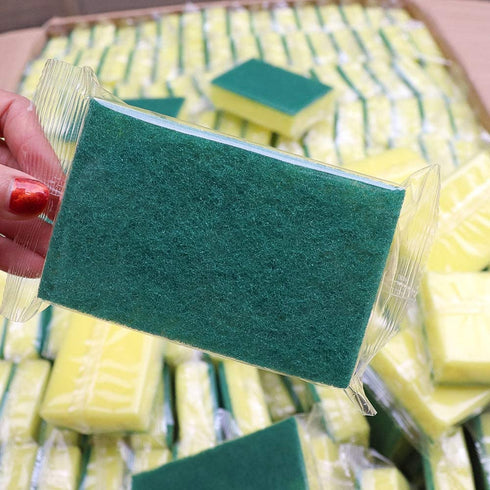 GUINIFAO Sponge Individually Wrapped?Kitchen Dishwashing Sponge Scouring Pad Dishcloth Suitable for Travel Apartments Set of 24 PCS